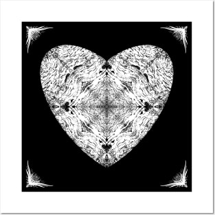 Heart mandala Posters and Art